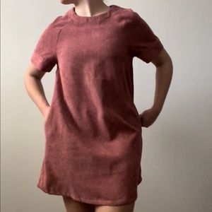 Love Richie Corduroy Mauve Dress